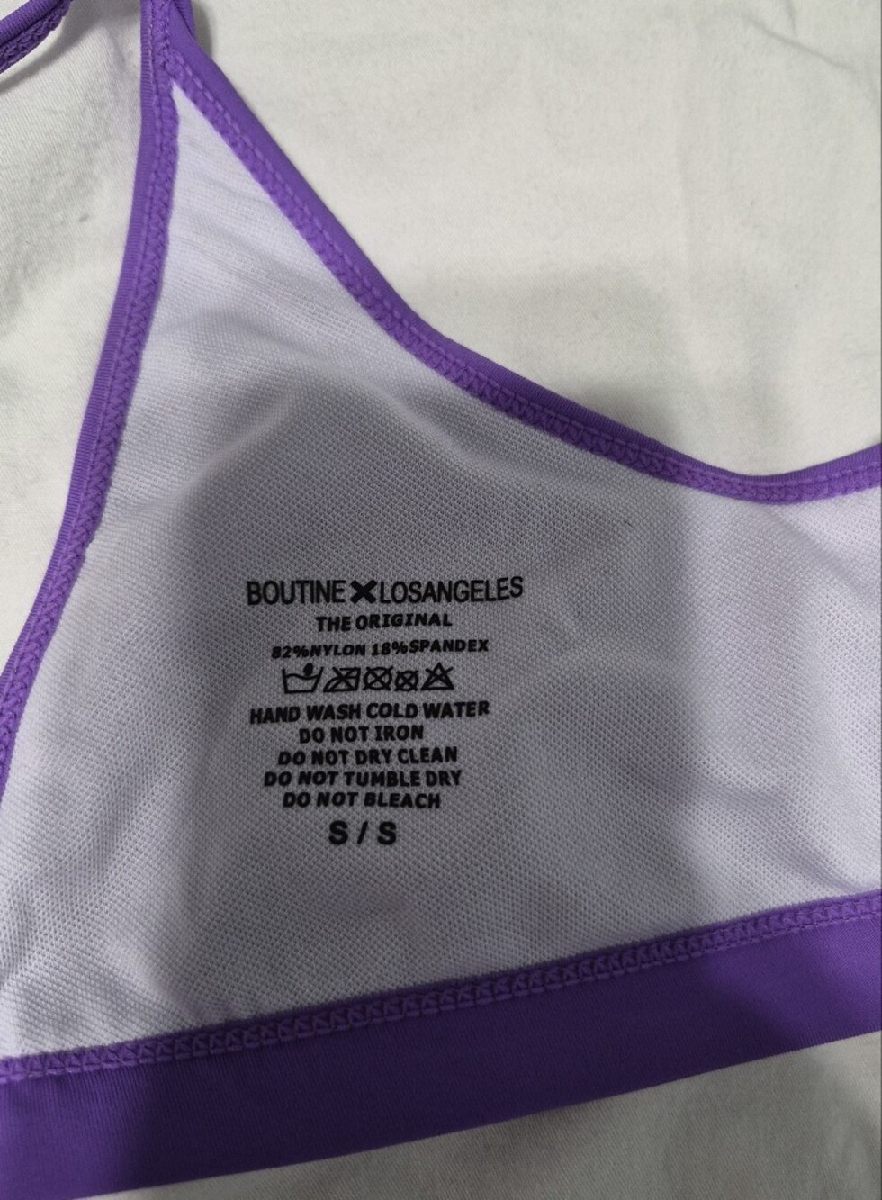 Boutine LA - Purple Bikini Set - Triangle Top & Thong Bottom - Picture 5 of 5